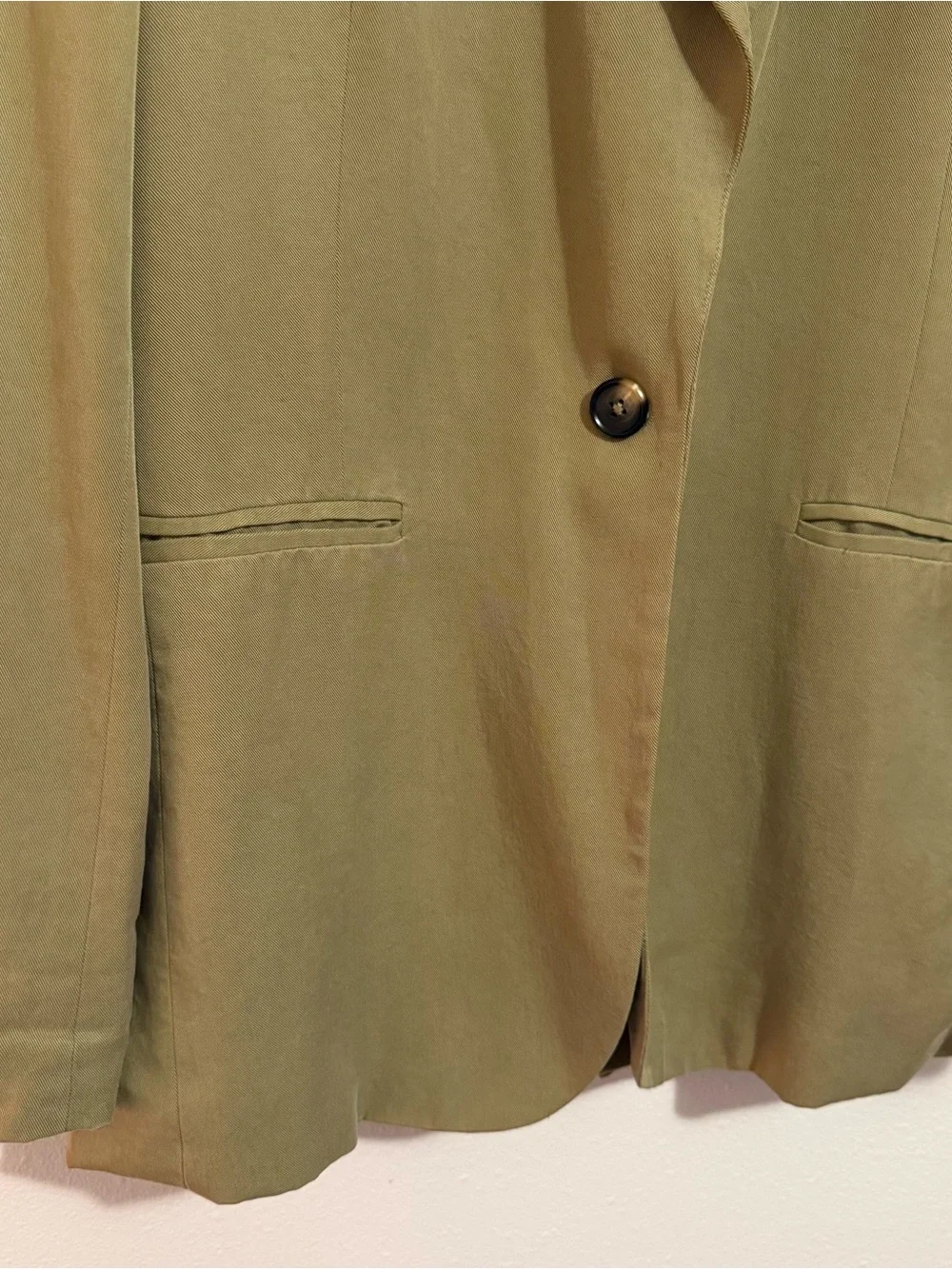 Reformation Classic Relaxed Blazer S Olive Oil - Picture 9 of 11